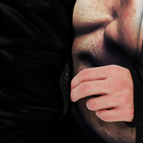 Мужская зимняя куртка 3D Джеки Чан, цвет черный - фото 6