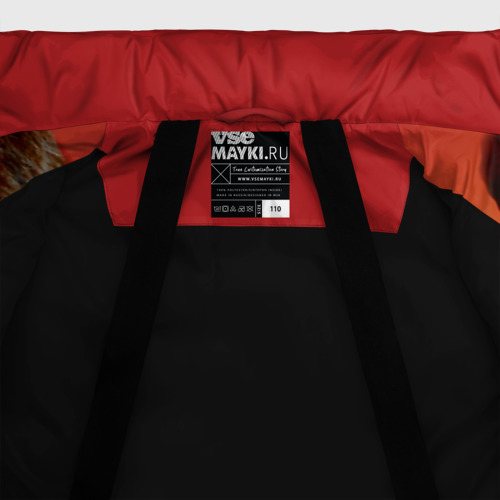 Зимняя куртка для девочек 3D Джеки Чан, цвет черный - фото 7