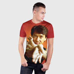 Мужская футболка 3D Slim Джеки Чан - фото 2