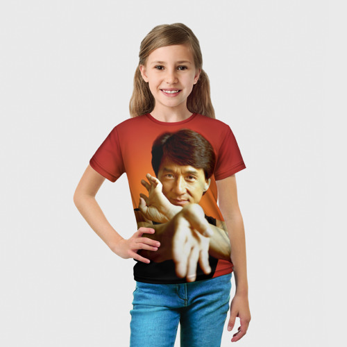 Детская футболка 3D Джеки Чан, цвет 3D печать - фото 5
