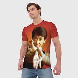 Мужская футболка 3D Джеки Чан - фото 2