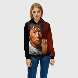 Женская толстовка 3D Джеки Чан после боя - фото 2