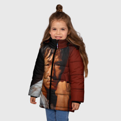 Зимняя куртка для девочек 3D Джеки Чан - фото 2