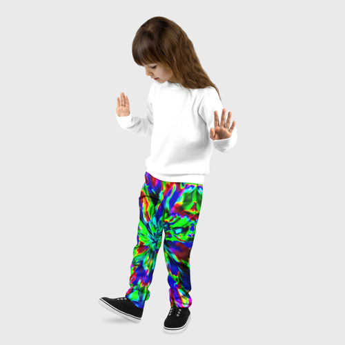 Детские брюки 3D Абстракция красок, цвет 3D печать - фото 3