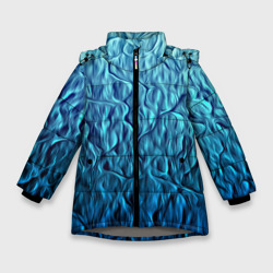 Зимняя куртка для девочек 3D Волны
