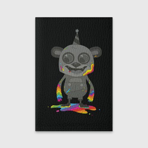 Обложка для паспорта матовая кожа Bear, цвет черный
