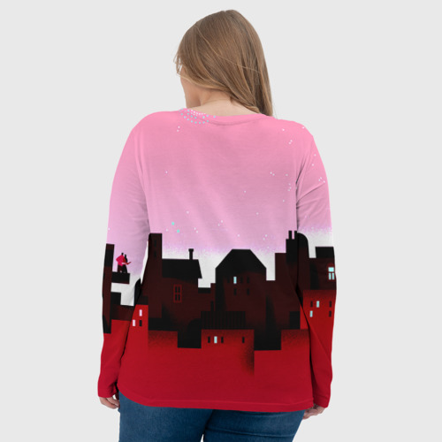 Женский лонгслив 3D Urban pink - фото 7