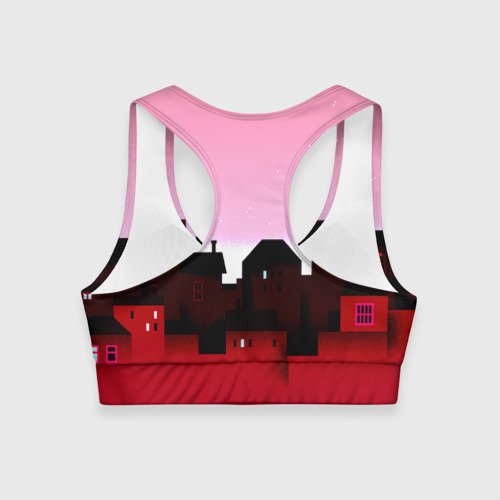 Женский спортивный топ 3D Urban pink, цвет 3D печать - фото 2