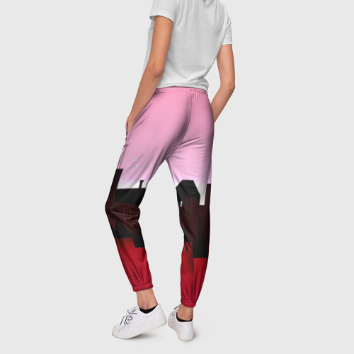 Женские брюки 3D Urban pink, цвет 3D печать - фото 4