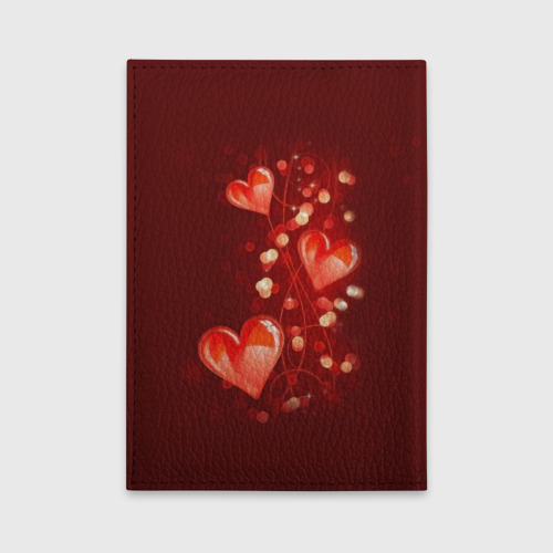 Обложка для автодокументов Сердца, цвет бирюзовый - фото 2