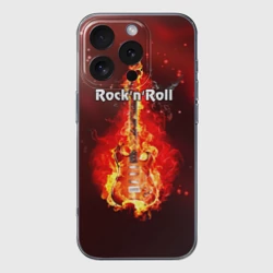 Чехол для iPhone 16 Pro Max силиконовый с защитой камеры Rock'n'Roll