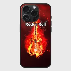 Чехол силиконовый для Apple iPhone 15 Pro Мax матовый Rock'n'Roll