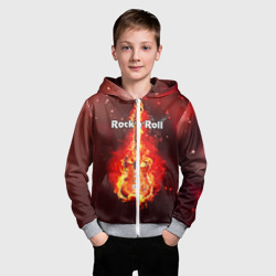 Детская толстовка 3D на молнии Rock'n'Roll - фото 2