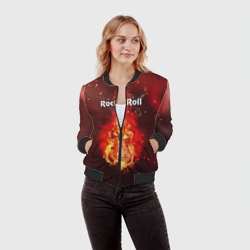 Женский бомбер 3D Rock'n'Roll - фото 2