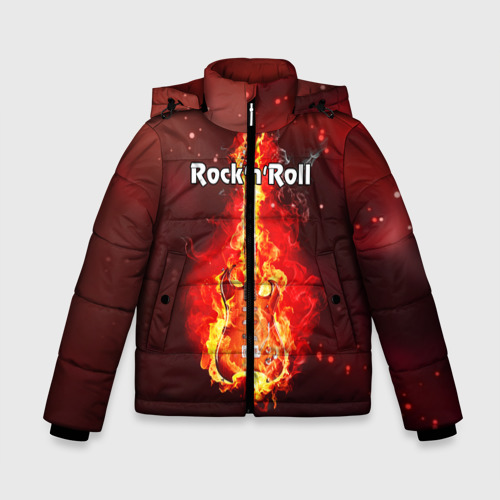 Зимняя куртка для мальчиков 3D Rock'n'Roll, цвет черный