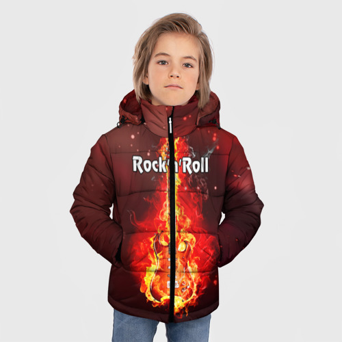 Зимняя куртка для мальчиков 3D Rock'n'Roll, цвет светло-серый - фото 3