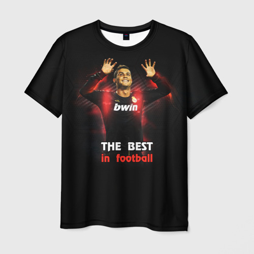 Мужская футболка 3D The best in football, цвет 3D печать