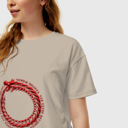 Женская футболка хлопок Oversize Понять рекурсию - фото 2