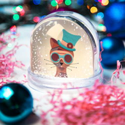 Игрушка Снежный шар Steampunk Cat - фото 2