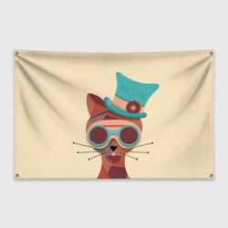 Флаг-баннер Steampunk Cat