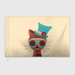 Флаг 3D Steampunk Cat