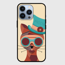 Чехол для iPhone 13 Pro Steampunk Cat