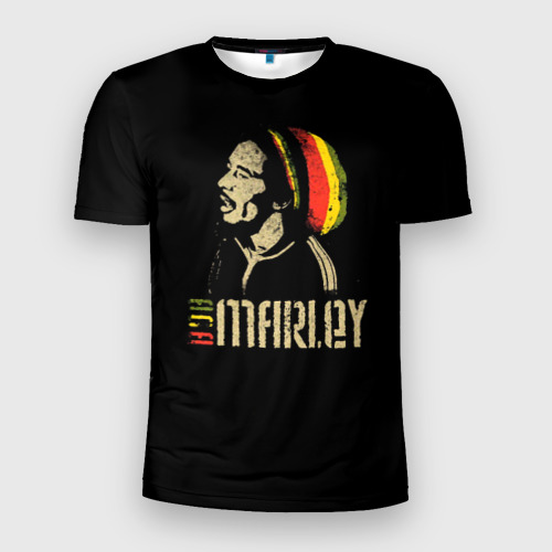 Мужская футболка 3D Slim Bob Marley, цвет 3D печать