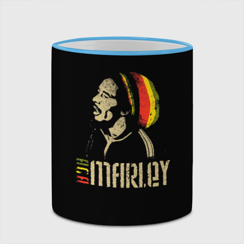 Кружка с полной запечаткой Bob Marley, цвет Кант небесно-голубой - фото 4