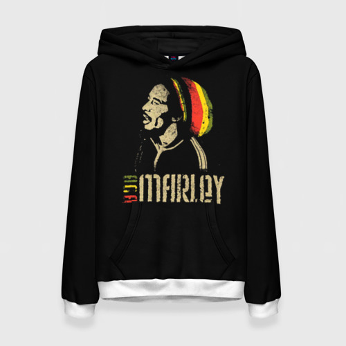 Женская толстовка 3D Bob Marley, цвет 3D печать