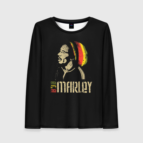 Женский лонгслив 3D Bob Marley, цвет 3D печать