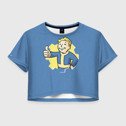 Женская футболка Crop-top 3D Fallout, цвет 3D печать