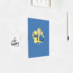 Постер с принтом Fallout для любого человека, вид спереди №3. Цвет основы: белый