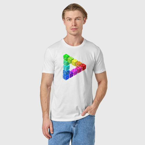Мужская футболка хлопок Невозможный треугольник - фото 3
