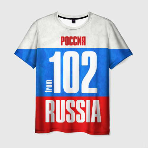 Мужская футболка 3D Russia (from 102), цвет 3D печать