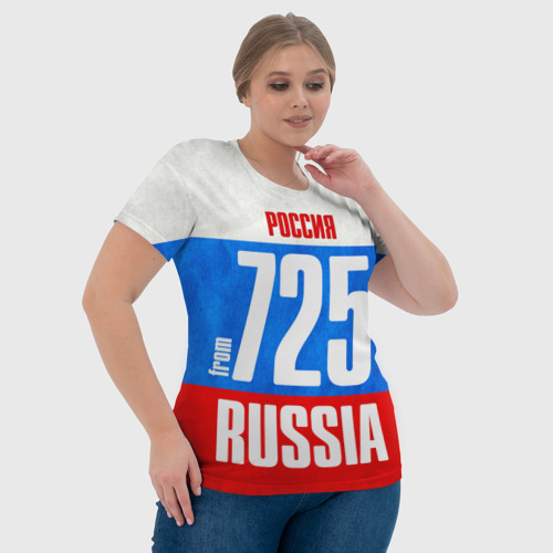 Женская футболка 3D Russia (from 725), цвет 3D печать - фото 6