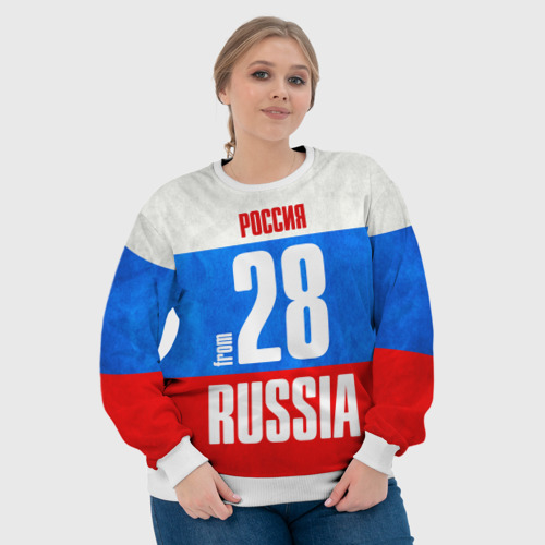 Женский свитшот 3D Russia (from 28), цвет 3D печать - фото 6