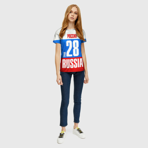 Женская футболка 3D Russia (from 28), цвет 3D печать - фото 5