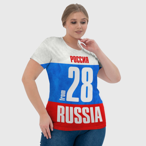 Женская футболка 3D Russia (from 28), цвет 3D печать - фото 6