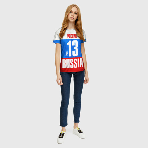 Женская футболка 3D Russia (from 13), цвет 3D печать - фото 5