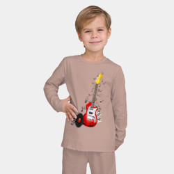 Детская пижама с лонгсливом хлопок Бас-гитара - фото 2