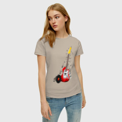Женская футболка хлопок Бас-гитара - фото 2