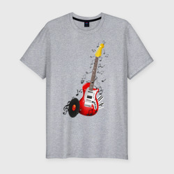 Мужская футболка хлопок Slim Бас-гитара