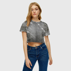 Женская футболка Crop-top 3D Silver style - фото 2