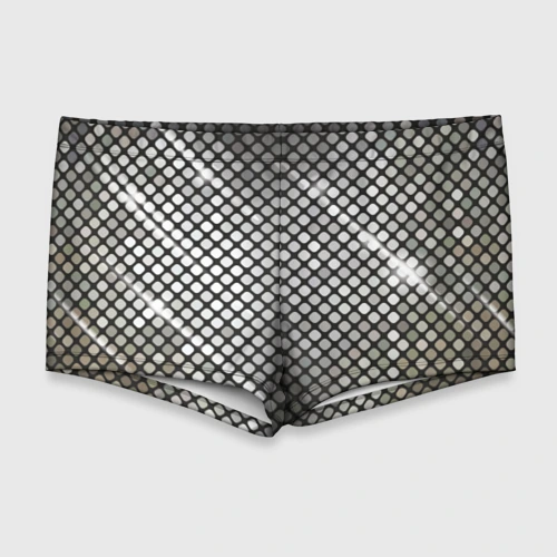 Мужские купальные плавки 3D Silver style