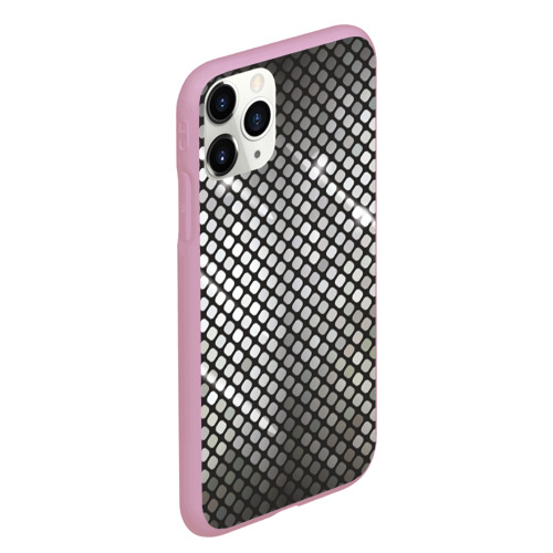 Чехол для iPhone 11 Pro Max матовый Silver style, цвет розовый - фото 3
