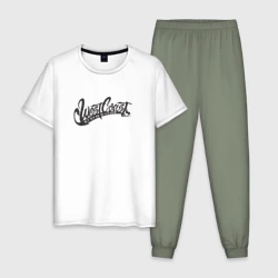 Мужская пижама с белой футболкой хлопок West Coast Customs