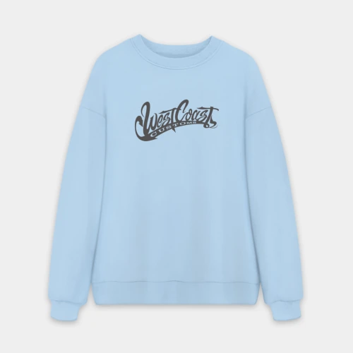 Мужской свитшот oversize без начеса хлопок West Coast Customs
