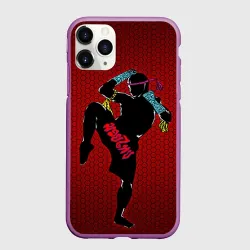Чехол для iPhone 11 Pro матовый Muay thai 1