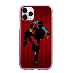 Чехол для iPhone 11 Pro Max матовый Muay thai 1