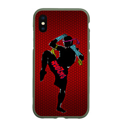 Чехол для iPhone XS Max матовый Muay thai 1